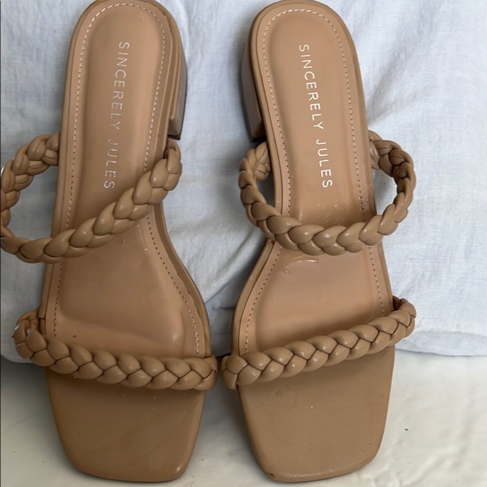 Sincerly Jules Women's Tan Braided Sandals